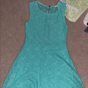 teal dress
